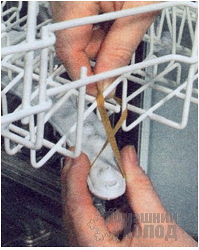Проверка крыльчатки посудомоечной машины